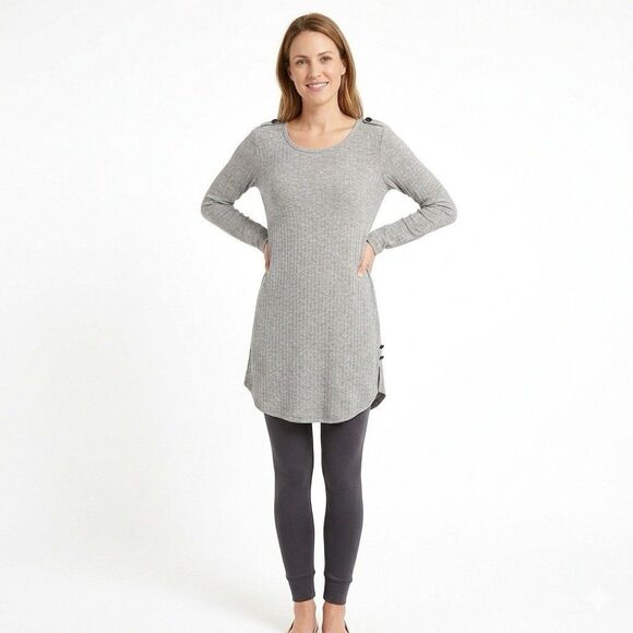 Simply Noelle Dresses & Skirts - Simply Noelle Women Dress Tunic Size Small Gray  Long Sleeve Pullover
